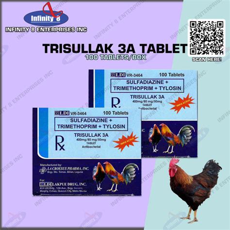 Trisullak 3A 100 Tablets – Sabong Depot Poultry & Gamefowl .